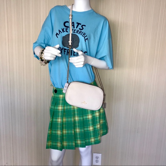 🔥$295 COACH Pebble Leather Chained Crossbody NWT - Picture 2 of 7